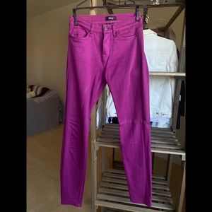 BDG Magenta High Rise Cigarette Ankle Skinny Jeans